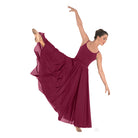 Eurotard Triple Panel Skirt Adult 37" Burgundy - DanceSupplies.com