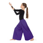 Eurotard Unisex Palazzo Pants Child S/M Purple - DanceSupplies.com