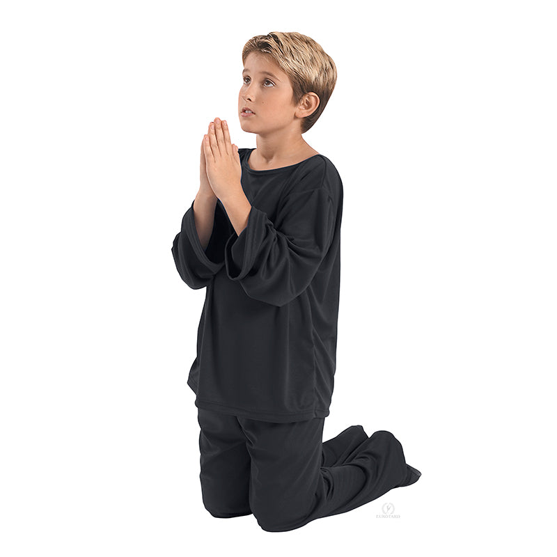 Eurotard Unisex Polyester Praise Top Child S/M Black - DanceSupplies.com