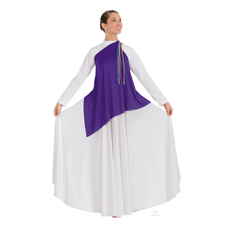 Eurotard Asymmetrical Streamer Tunic   - DanceSupplies.com