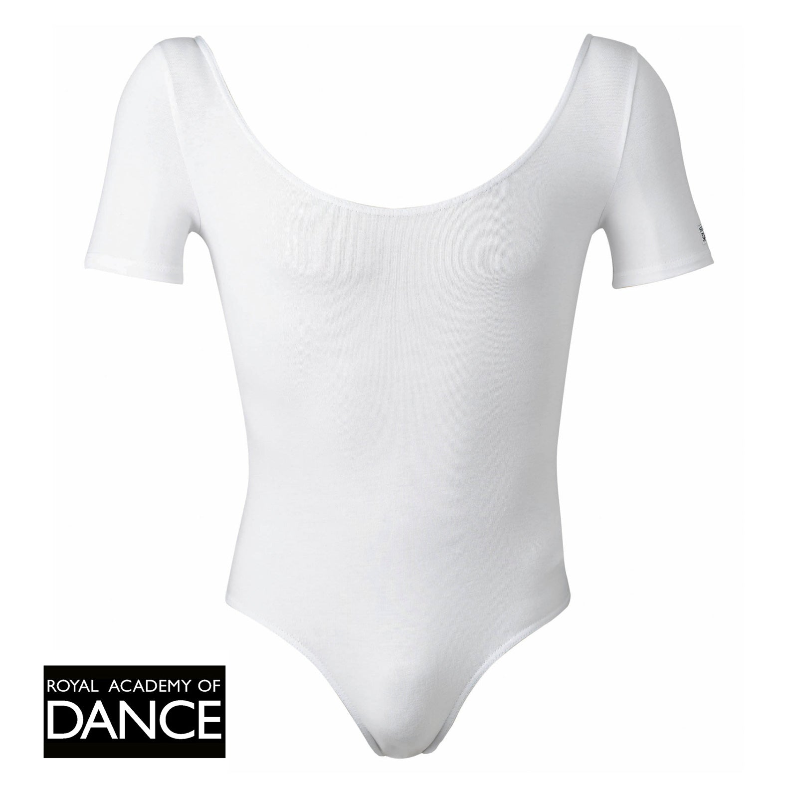 Freed Aaron Boy's Short Sleeve Leotard 00 = U.S. Child's 4-6 White - DanceSupplies.com