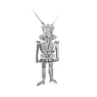 Mikelart Sterling Silver Necklace With Nutcracker Pendant   - DanceSupplies.com