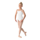 Mirella Girl's Camisole Leotard Child 2-4 White - DanceSupplies.com