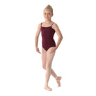 Mirella Girl's Seamed Camisole Leotard Child 2-4 Burgundy - DanceSupplies.com