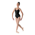 Mirella Seamed Camisole Leotard Adult P Black - DanceSupplies.com