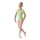 Mirella Girl's Cap Sleeve Leotard Child 2-4 Seafoam - DanceSupplies.com