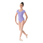 Mirella Cap Sleeve Leotard Adult P Lilac - DanceSupplies.com