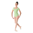 Mirella Cap Sleeve Leotard Adult P Seafoam - DanceSupplies.com