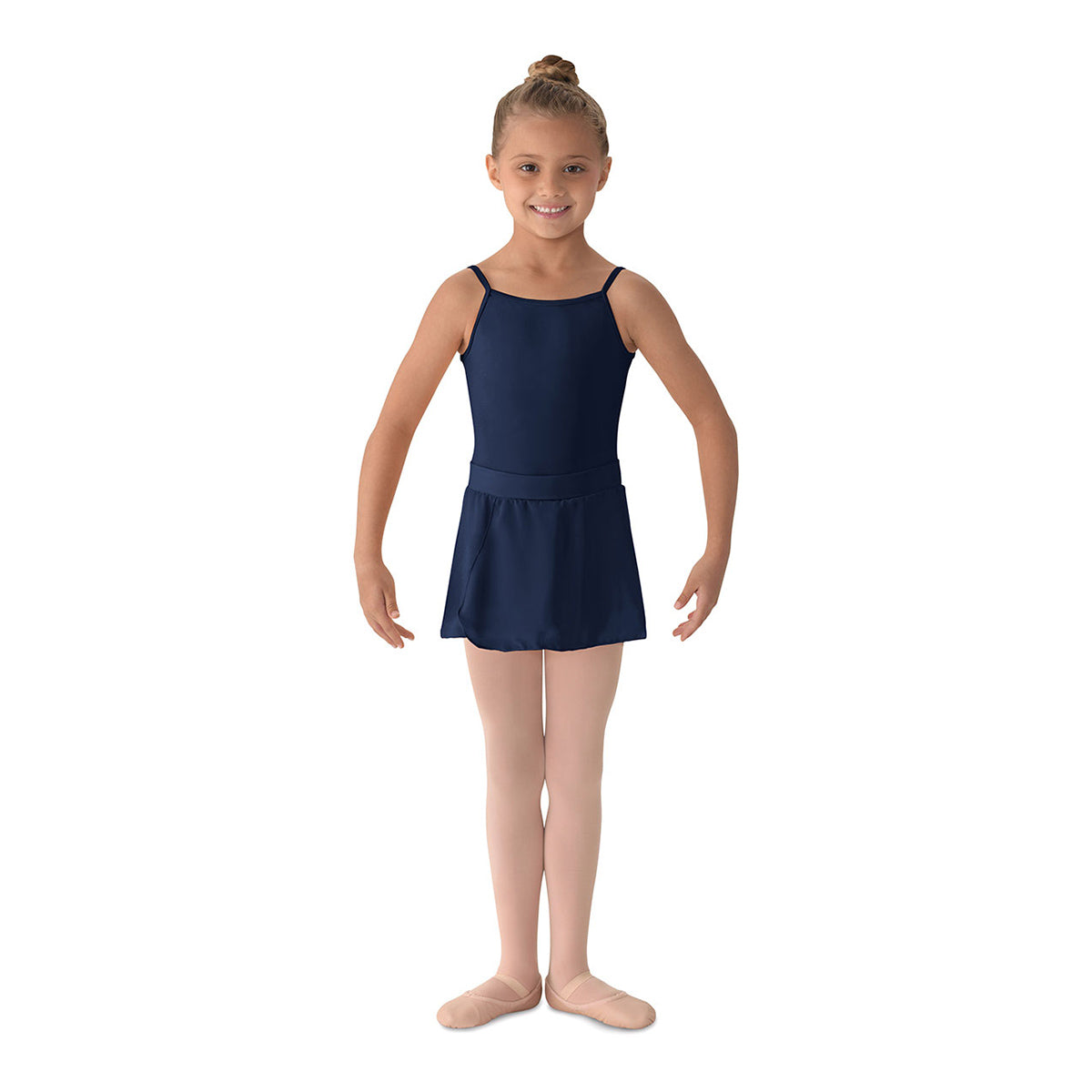 Mirella Girl's Solid Color Skirt Child S Navy - DanceSupplies.com