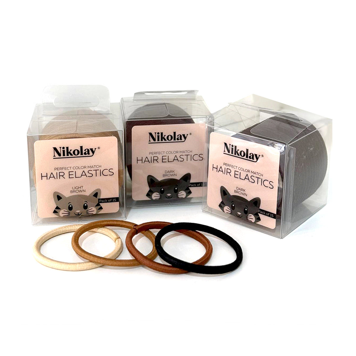 Nikolay Hair Elastics Black - DanceSupplies.com