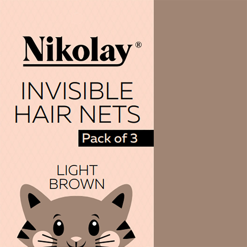 Nikolay Invisible Hair Nets Light Brown - DanceSupplies.com