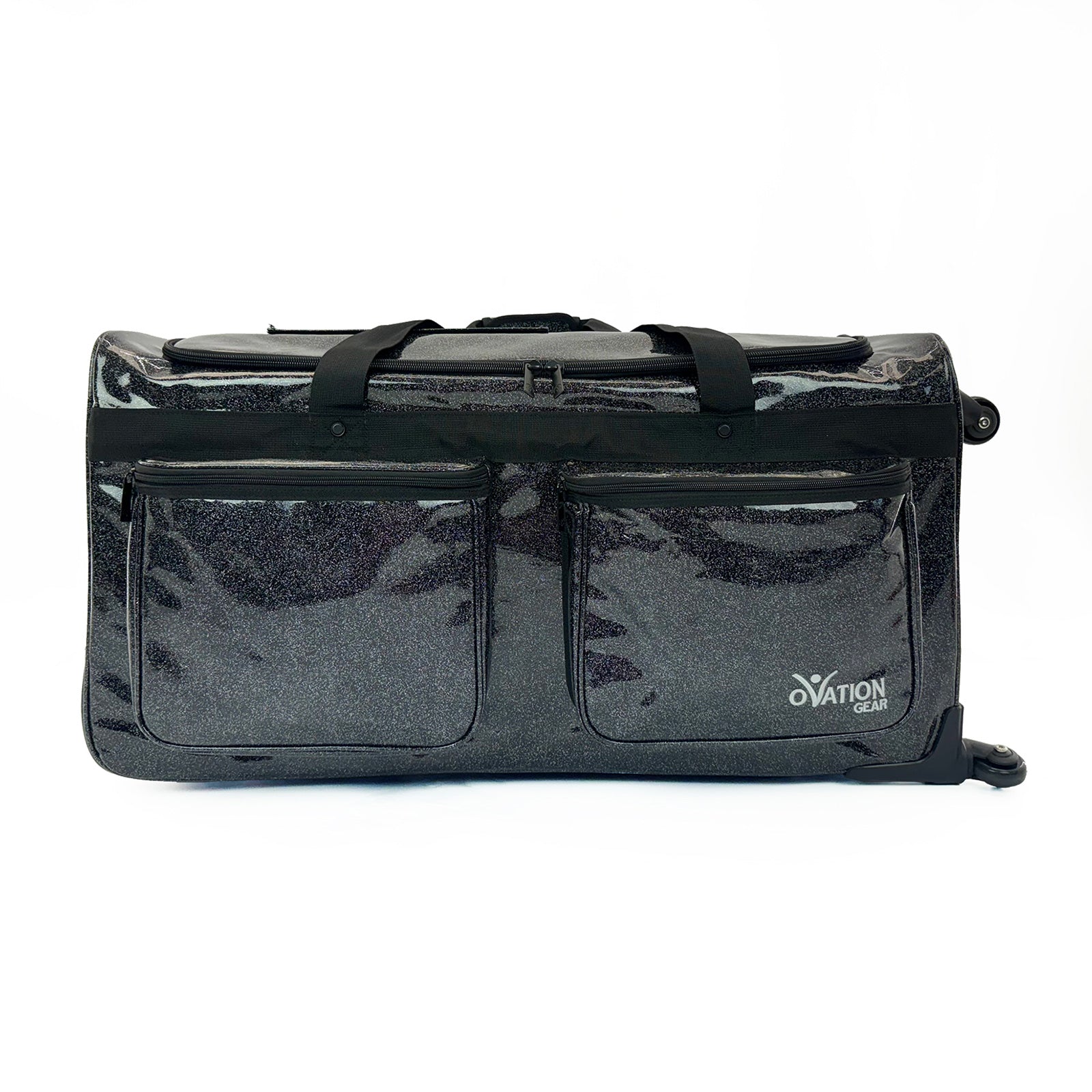 Ovation Gear Sparkle Black 4-Wheel Performance Bag - Large - DanceSupplies.com