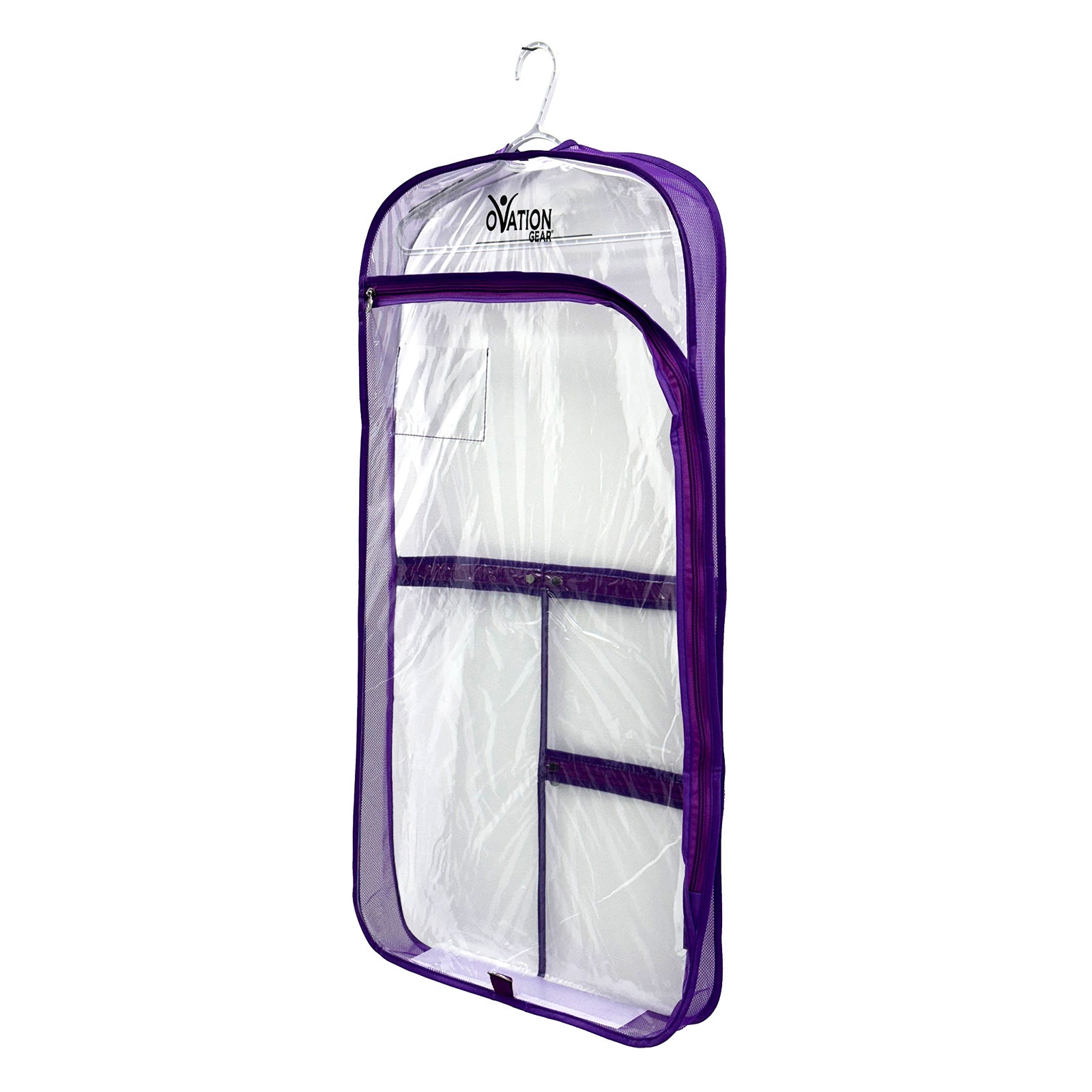 Ovation Gear Gusseted Side-Zip Garment Bag Purple  - DanceSupplies.com