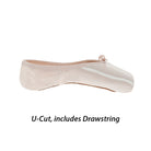 Russian Pointe Rubin U-Cut Drawstring Pointe Shoes - Flexible Medium Shank   - DanceSupplies.com