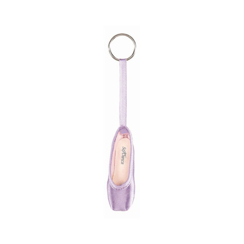 So Danca Mini Pointe Shoe Keychain Lilac  - DanceSupplies.com