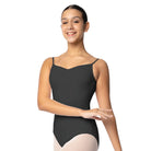 So Danca Adult Stephanie Camisole Leotard Adult P Black - DanceSupplies.com