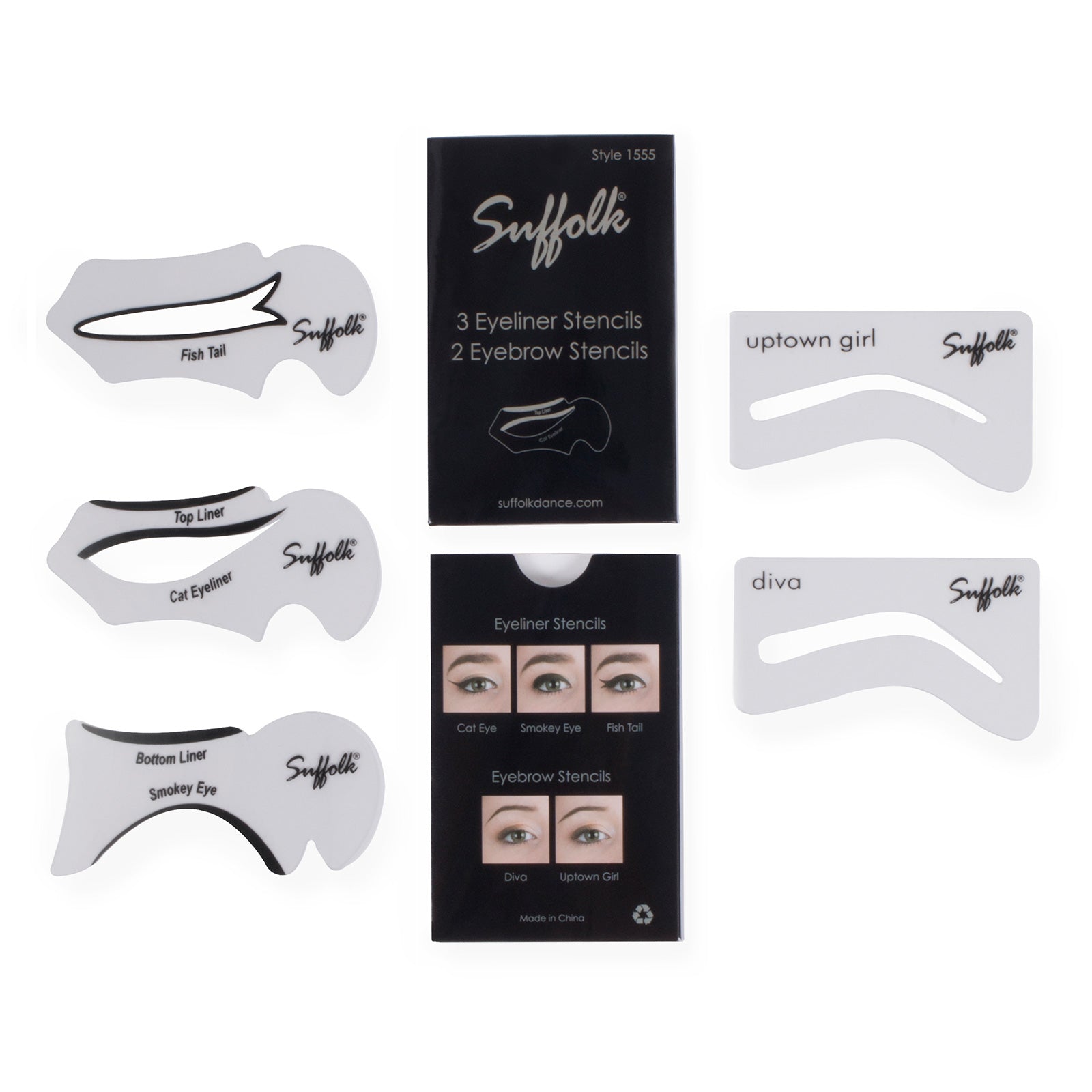 Suffolk Eye Makeup Stencil Set   - DanceSupplies.com