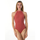 Suffolk Adult Autumn Glow Mock Turtleneck Leotard Adult P Redwood - DanceSupplies.com