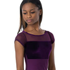 Suffolk Adult Gemstone Velvet Cap Sleeve Leotard   - DanceSupplies.com