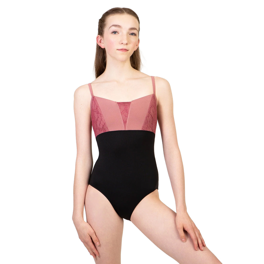 Suffolk Adult Spring Chateau V Front Camisole Leotard Adult P Pink - DanceSupplies.com