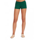 Capezio Adult Low Rise Shorts Adult XS Dark Green - DanceSupplies.com