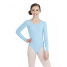 Capezio Child's Long-Sleeve Leotard Toddler Light Blue - DanceSupplies.com