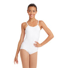 Capezio Adult Camisole Leotard w/Adjustable Straps Adult XS White - DanceSupplies.com