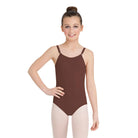 Capezio Child's Camisole Leotard w/Adjustable Straps Child S Espresso - DanceSupplies.com