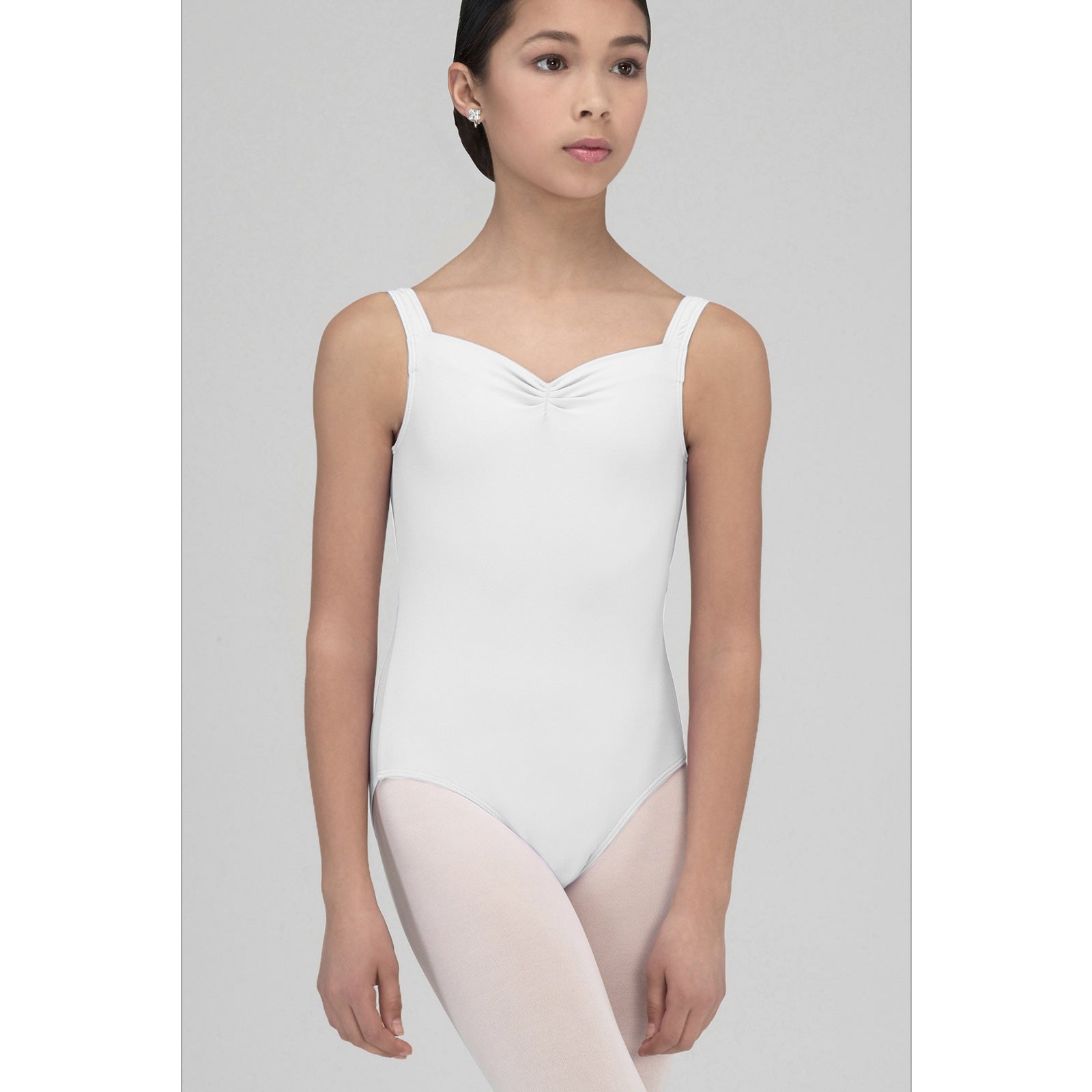 Wear Moi Child Faustine Camisole Leotard Child 4-6 White - DanceSupplies.com