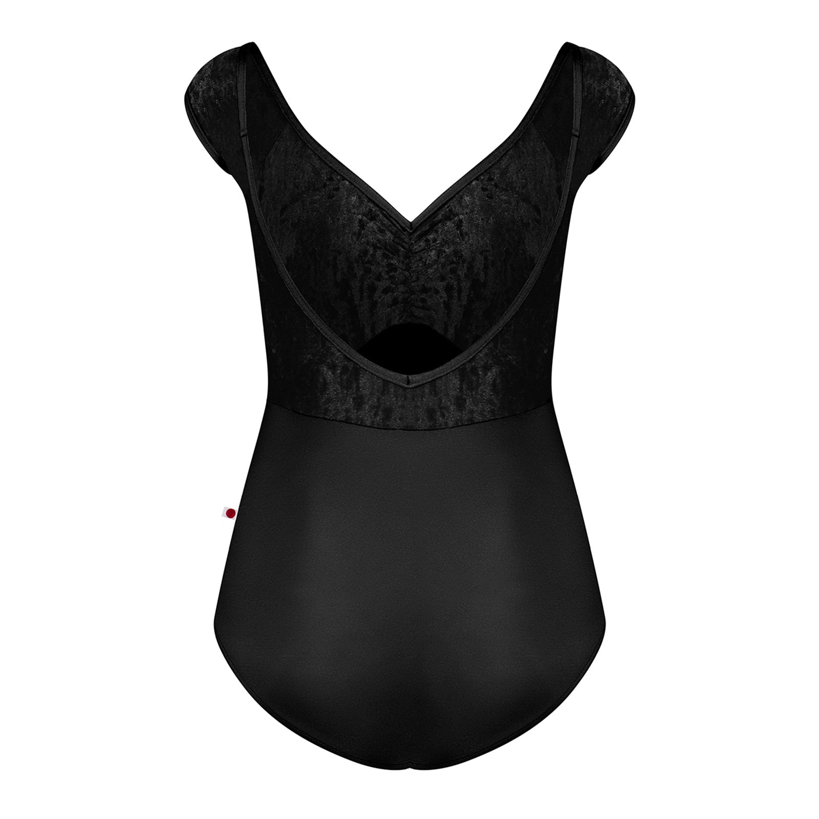 Yumiko Elli Cap Sleeve Leotard - Black   - DanceSupplies.com