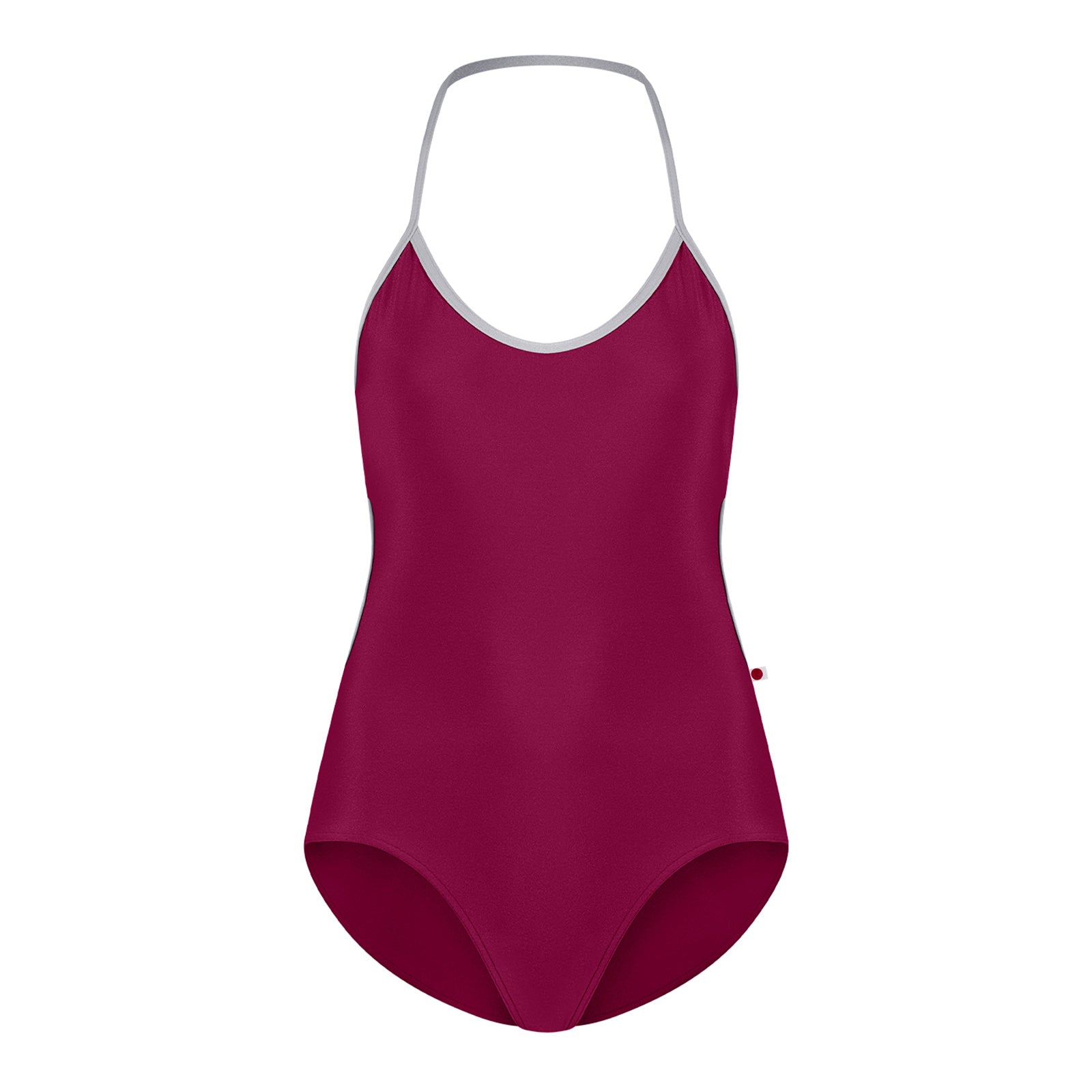 Yumiko Kate Halter Leotard - Burgundy Adult XS Burgundy - DanceSupplies.com