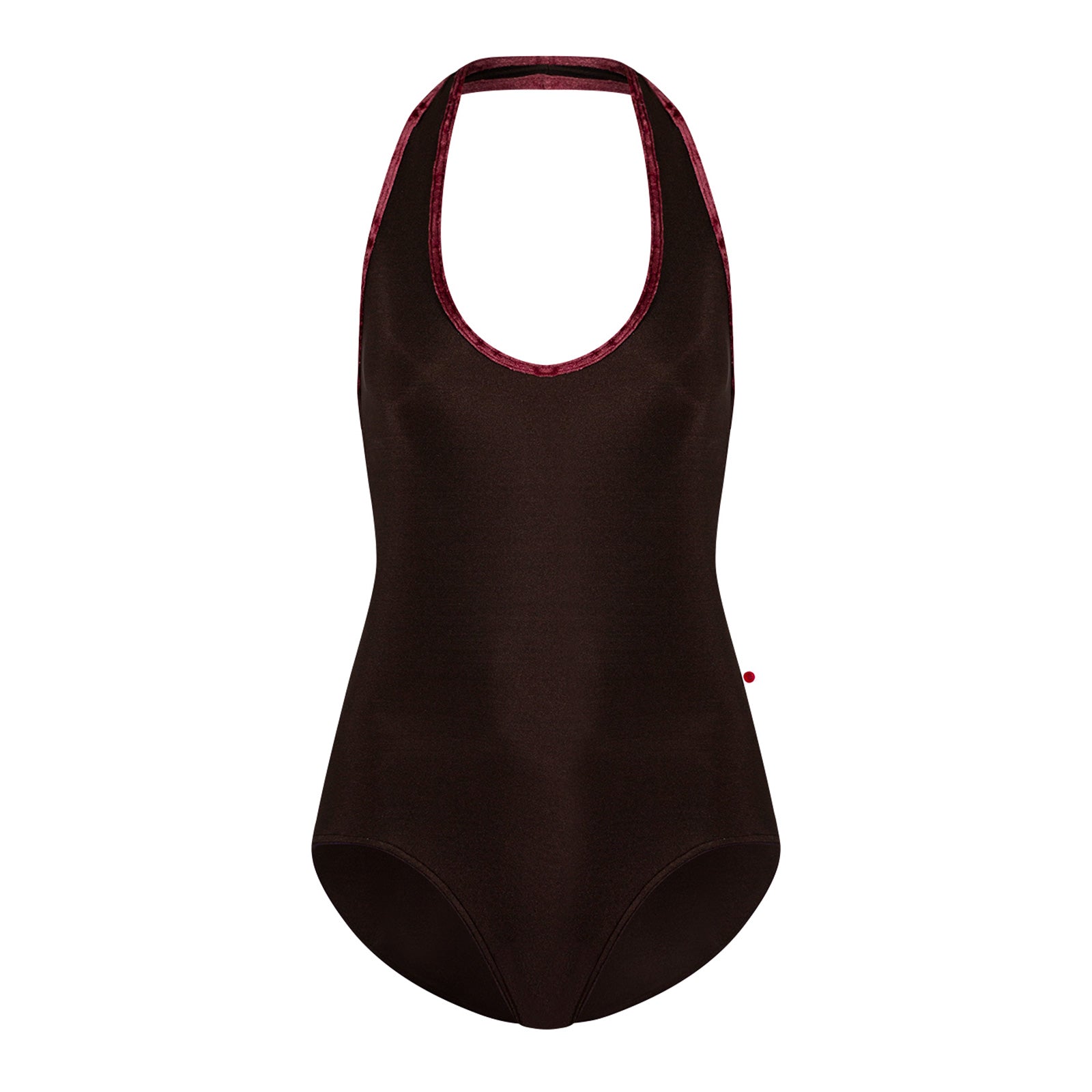 Yumiko Jaione Halter Leotard - Espresso Adult XS Espresso - DanceSupplies.com