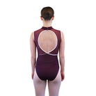 Yumiko Camila Mock Neck Leotard - Opera   - DanceSupplies.com